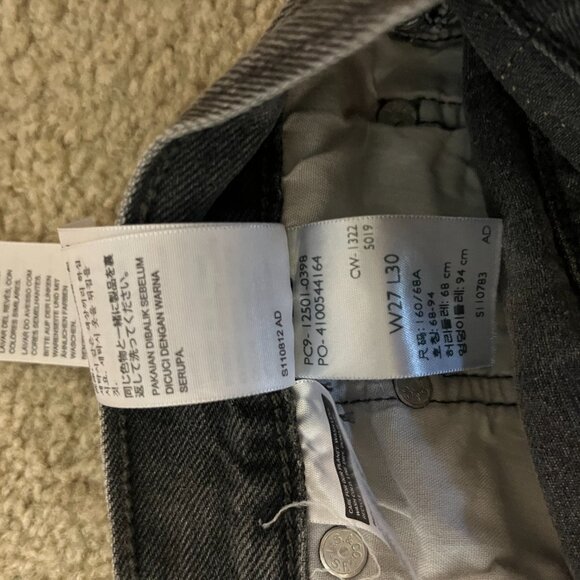 Levis 501 Women's Black Straight Leg Jean - Picture 5 of 5